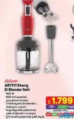 ARZUM AR1111 STARRY EL BLENDER SETİ ARZUM AR1111 STARRY EL BLENDER SETİ